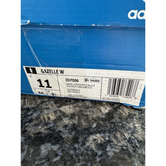 Adidas Originals Gazelle Halo Blush Cloud White Shoes ID7006 Women's Size 11 - Picture 8 of 11